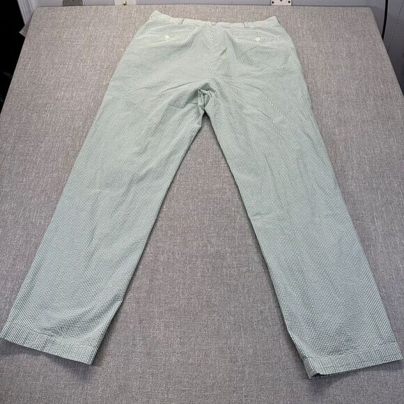 Brooks Brothers 346 Chino Pants Mens 38x33 Green Corduroy Tapered Striped Preppy - Picture 4 of 8